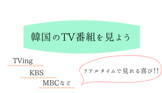 【TVing,KBS,MBC】日本から韓国テレビ番組を見る方法！VPNの使い方を解説